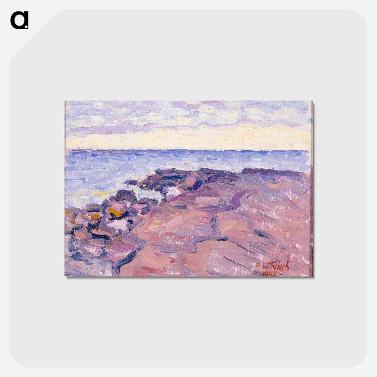 Rantakallioita - アルフレッド ウィリアム フィンチ Postcard.