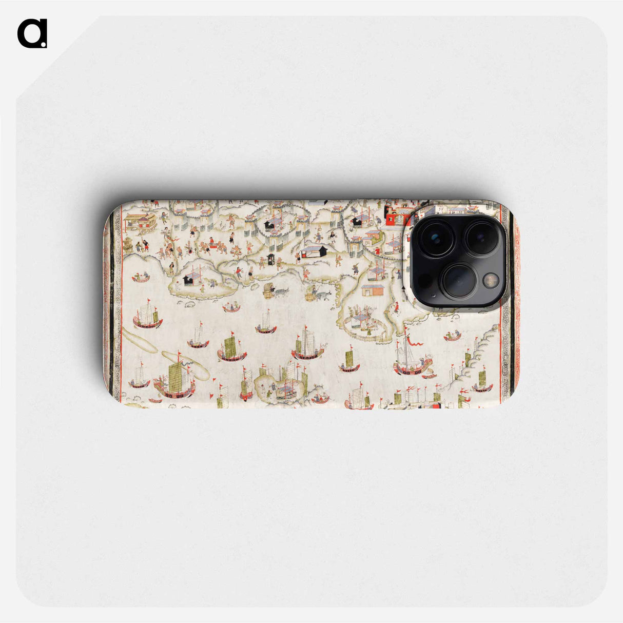 Forts Zeelandia and Provintia and the City of Tainan - アンティーク地図 Phone Case.