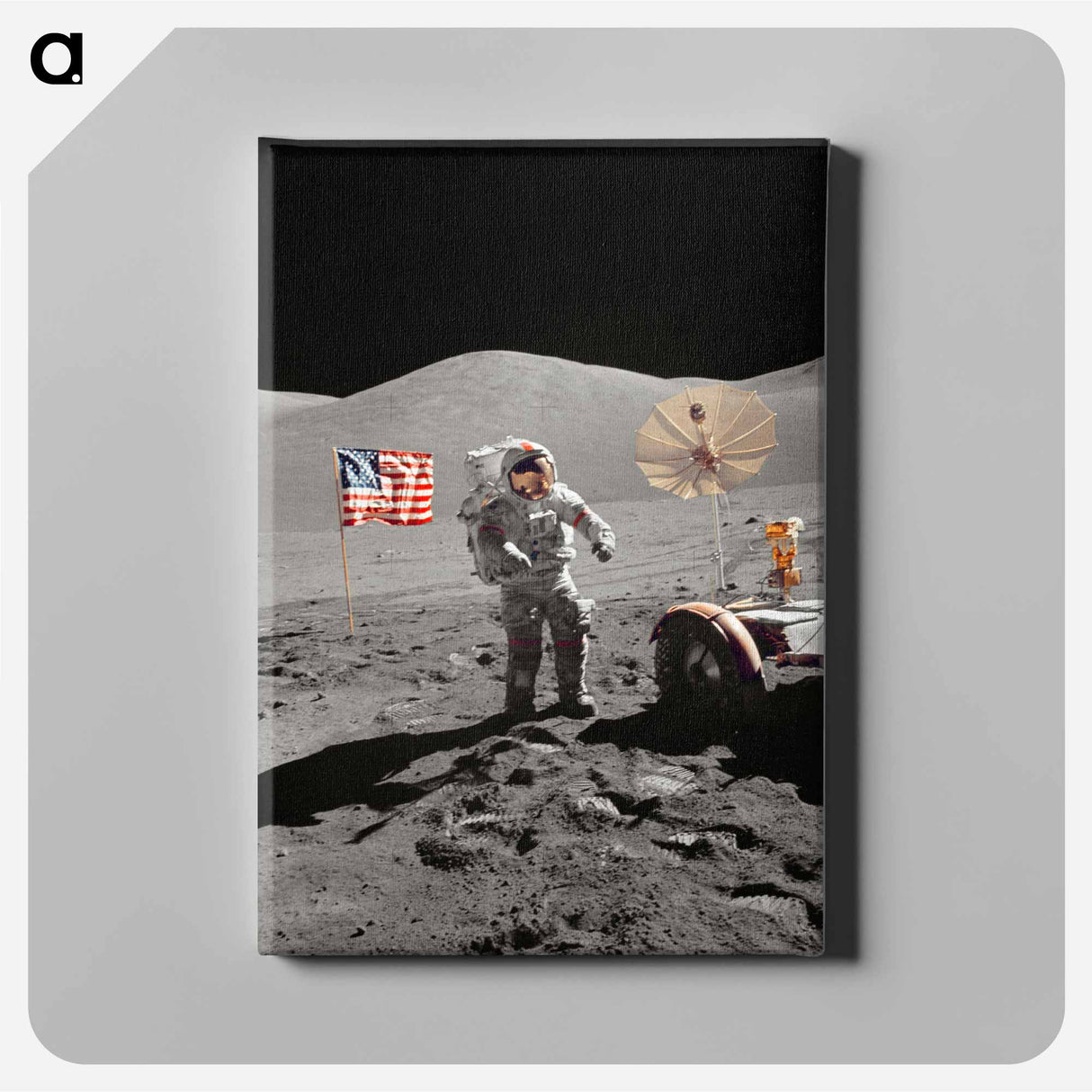 アートパネル-Apollo 17 - アポロ月面着陸 Canvas.