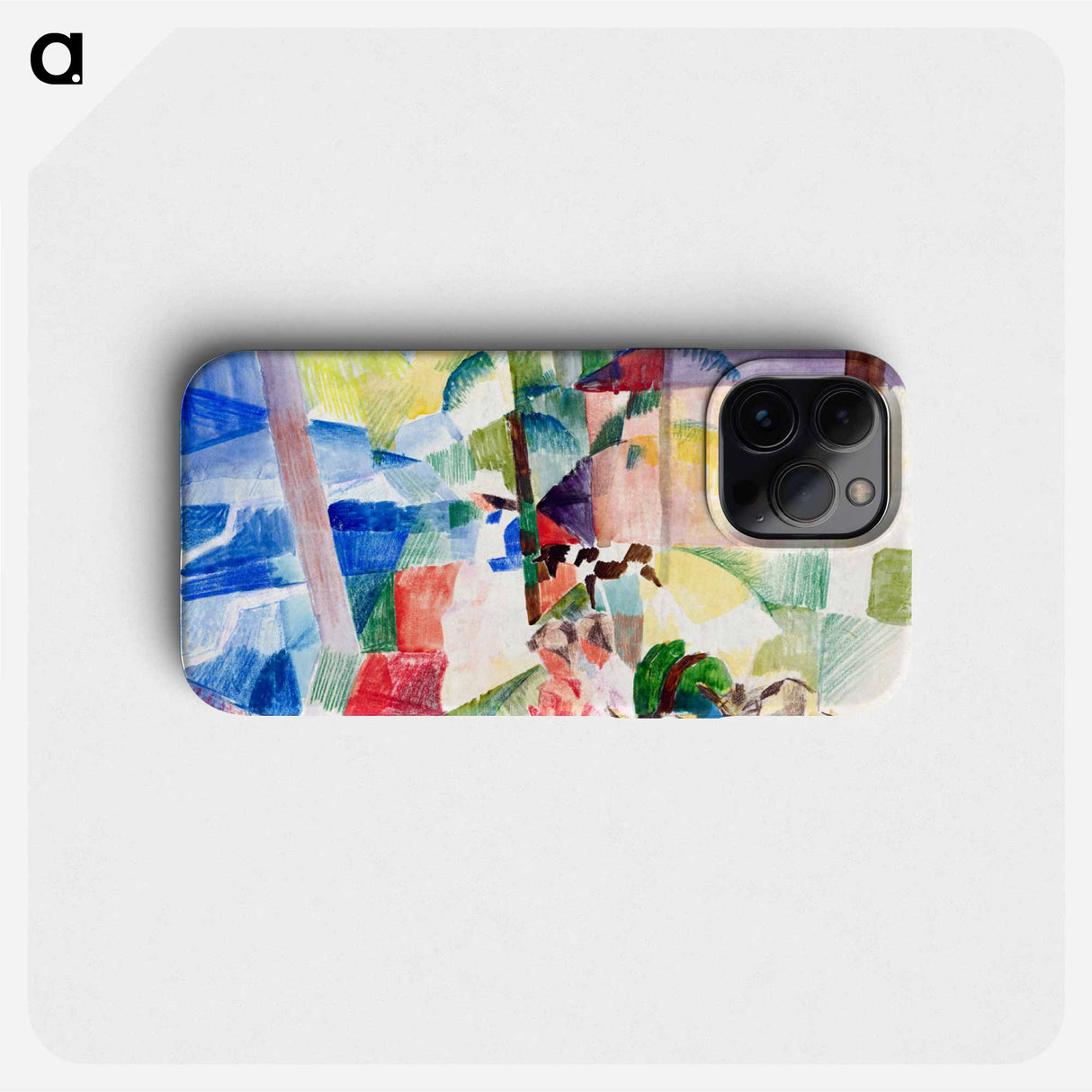 Landscape with children and goats - オーガスト マッケ Phone Case.
