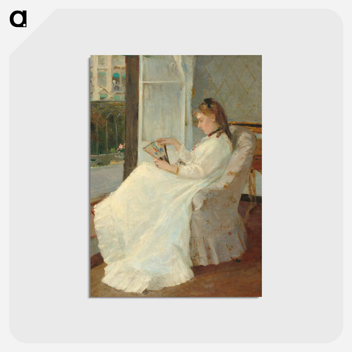 アートポストカード-The Artist's Sister at a Window
- ベルト モリゾ Postcard.
