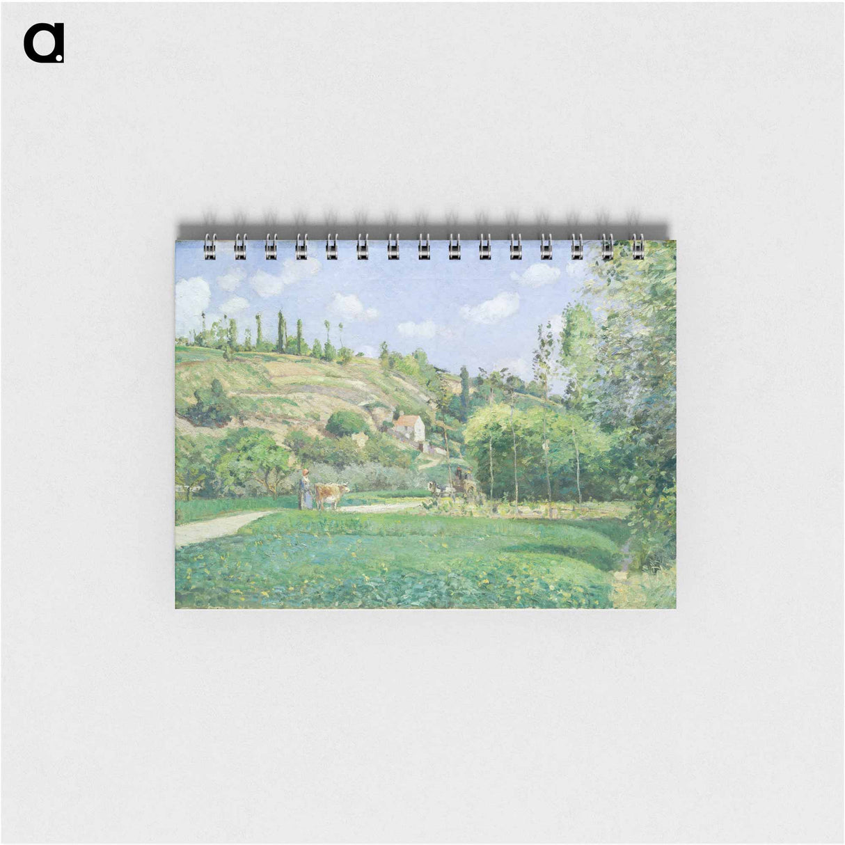 A Cowherd at Valhermeil, Auvers-sur-Oise - カミーユ ピサロ Memo.