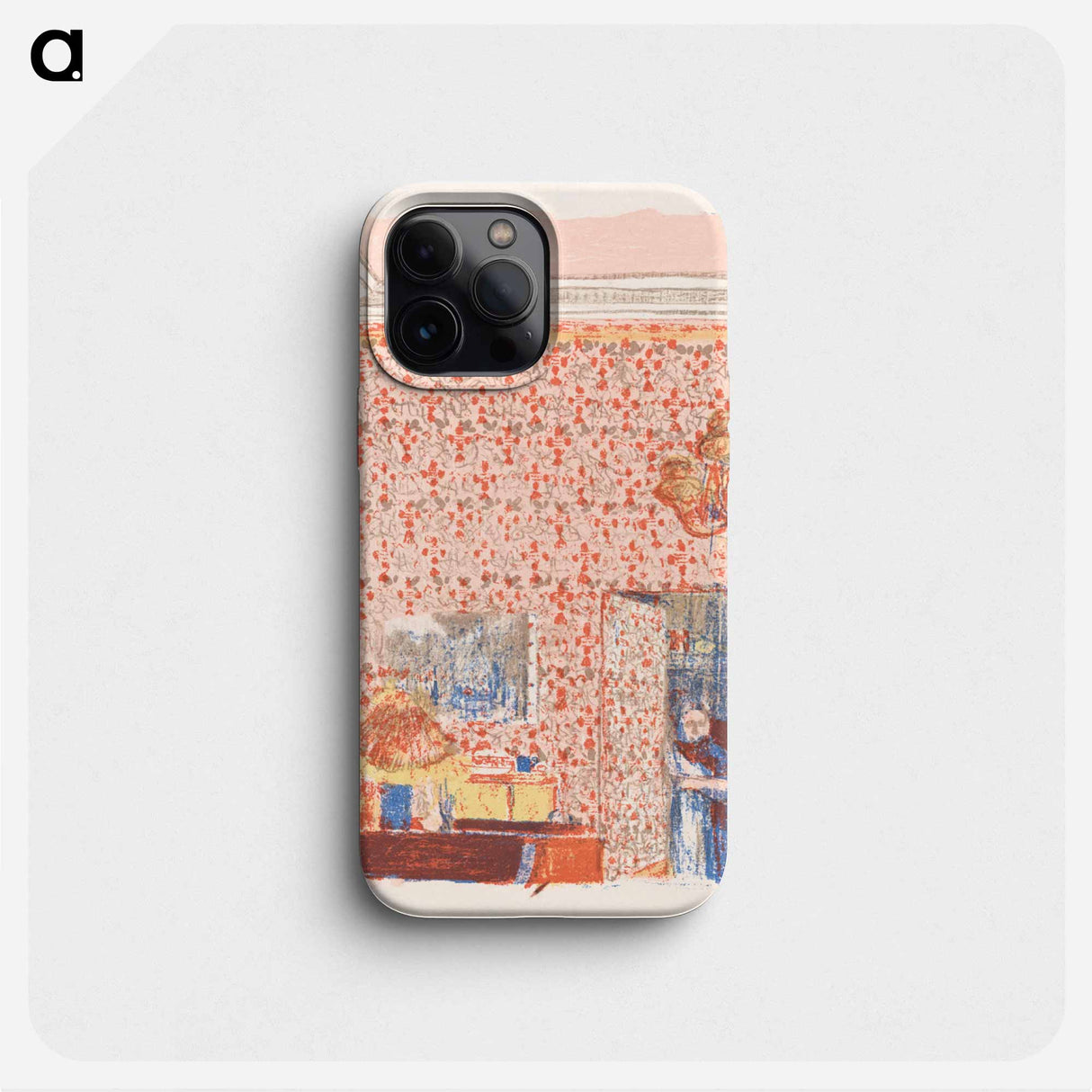 Interieur aux tentures roses I - エドゥアール ヴュイヤール Phone Case.