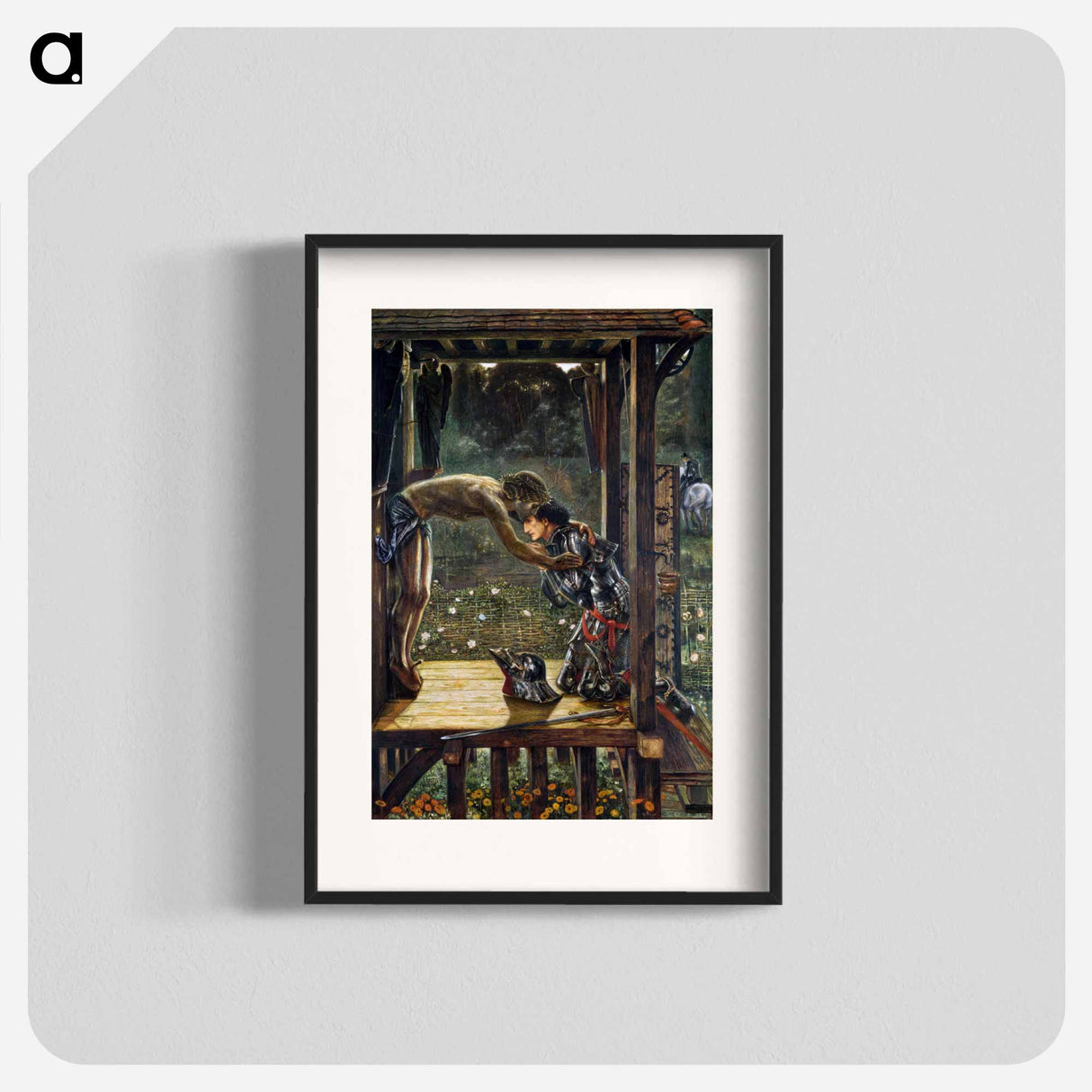 The Merciful Knight - エドワード バーン ジョーンズ Poster.