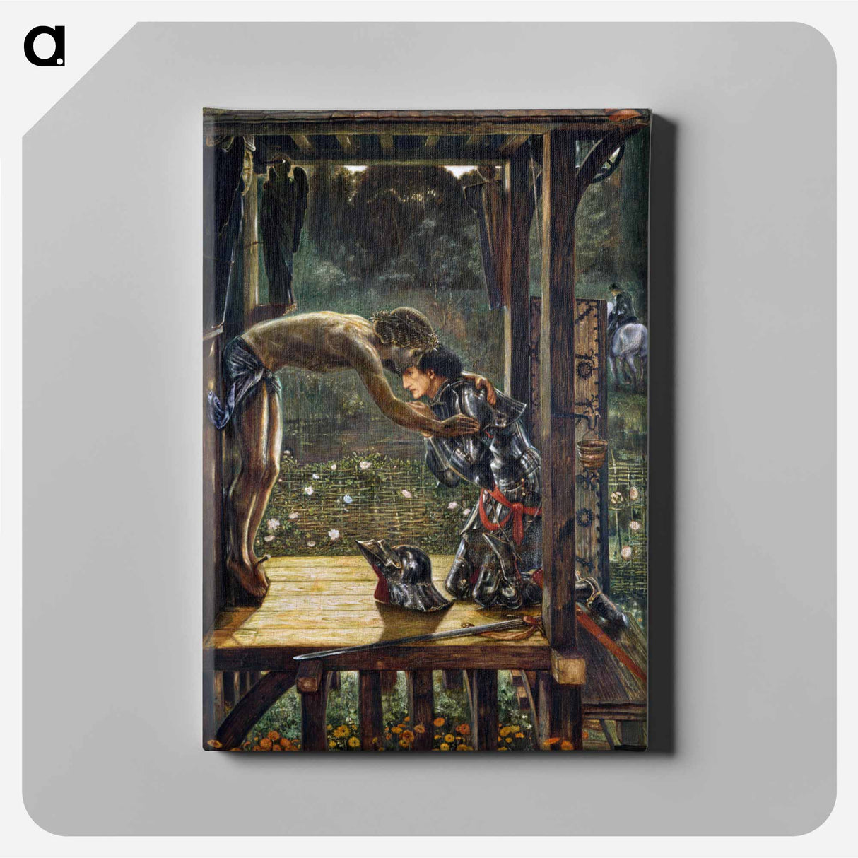 The Merciful Knight - エドワード バーン ジョーンズ Canvas.
