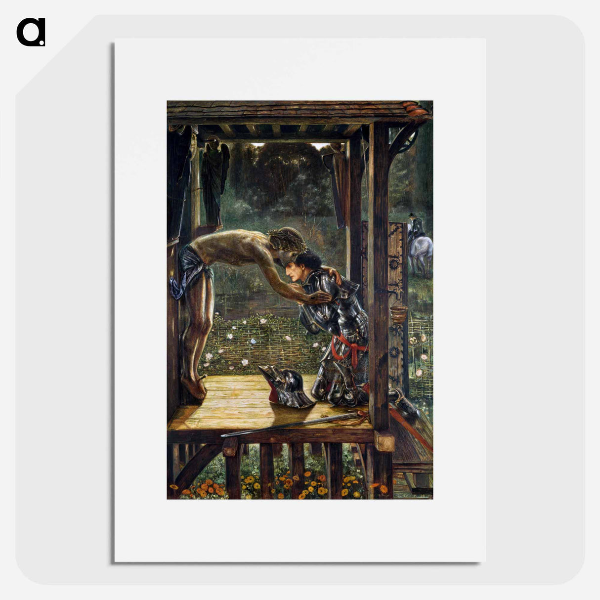 The Merciful Knight - エドワード バーン ジョーンズ Poster.