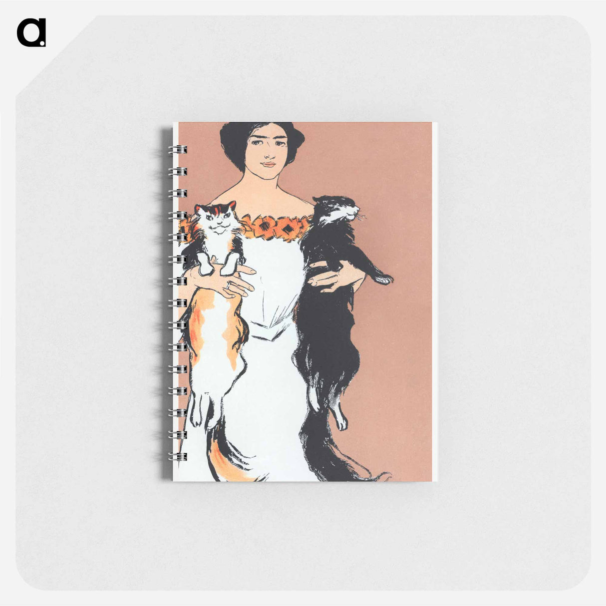 Woman holding cats - エドワード ペンフィールド Memo.