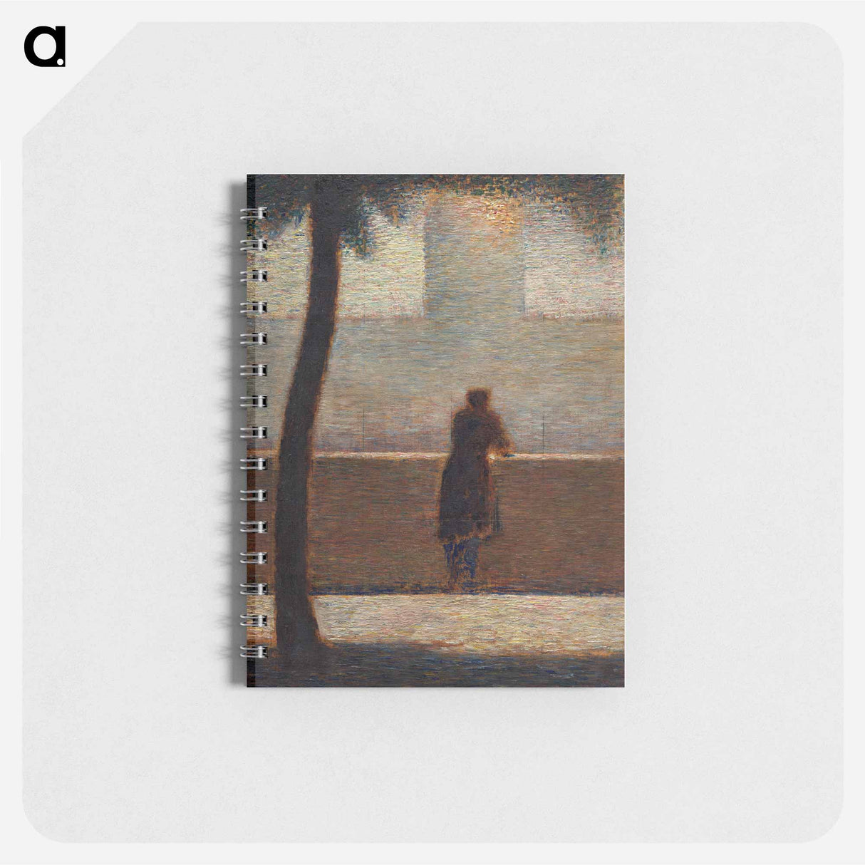 Man Leaning on a Parapet - ジョルジュ スーラ Memo.