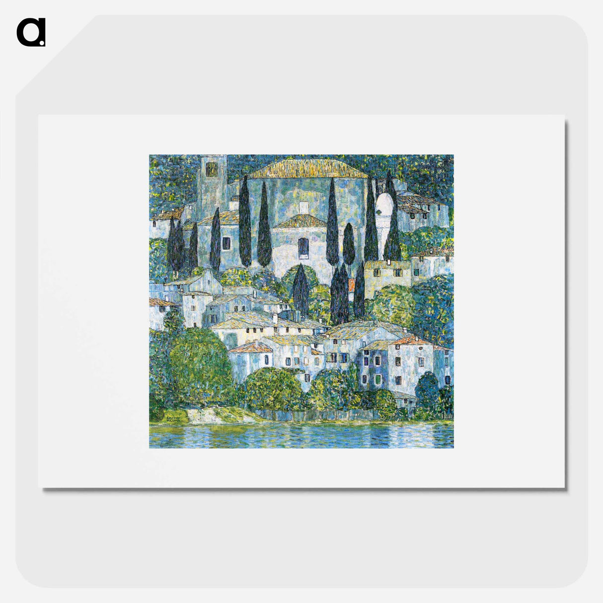 Church in Cassone - Gustav Klimt Poster.