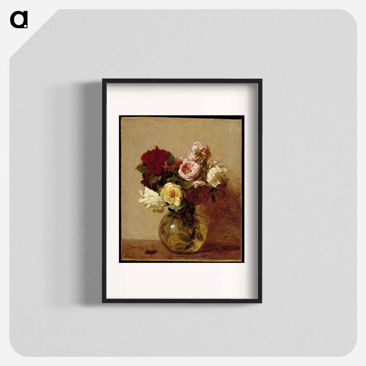 Roses - アンリ ファンタン ラトゥール Poster.