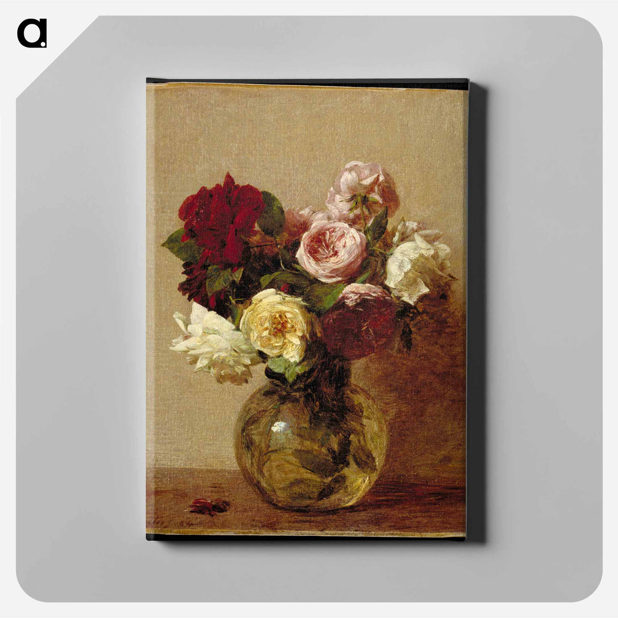 Roses - アンリ ファンタン ラトゥール Canvas.
