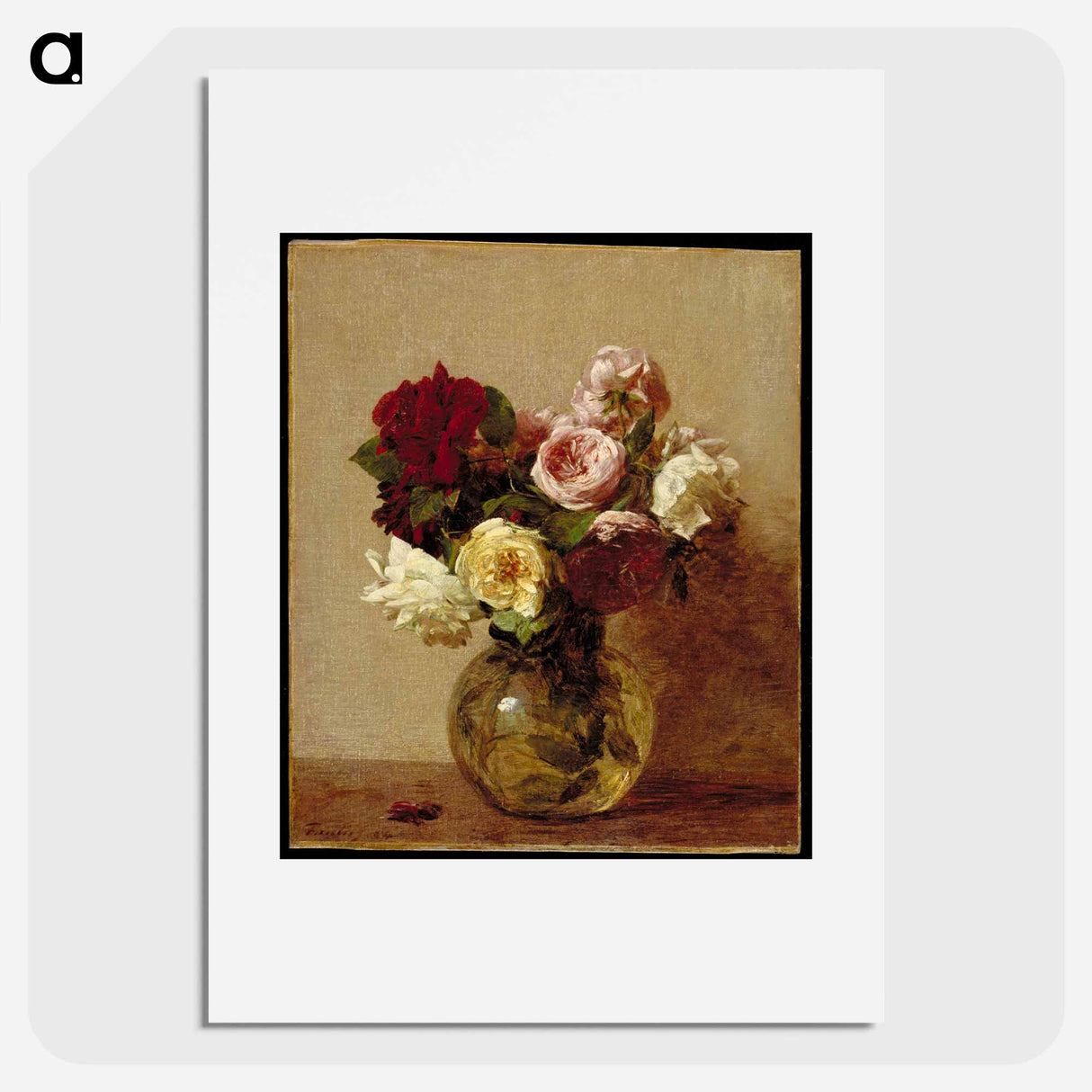 Roses - アンリ ファンタン ラトゥール Poster.