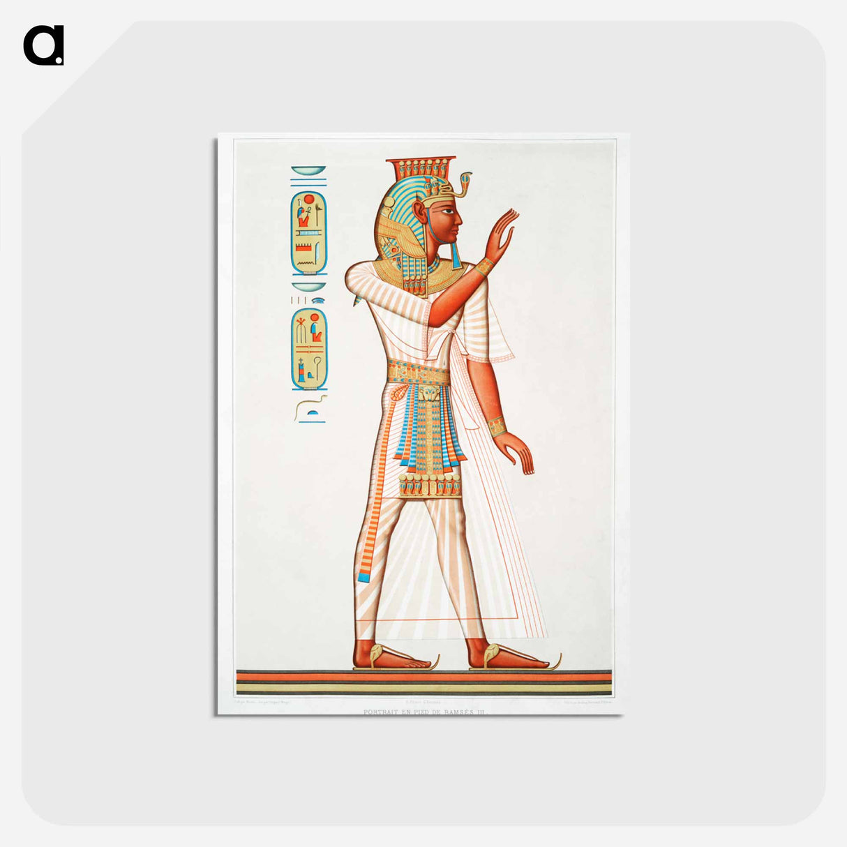 アートポストカード-Ramses III Portrait
- エジプト美術史 Postcard.