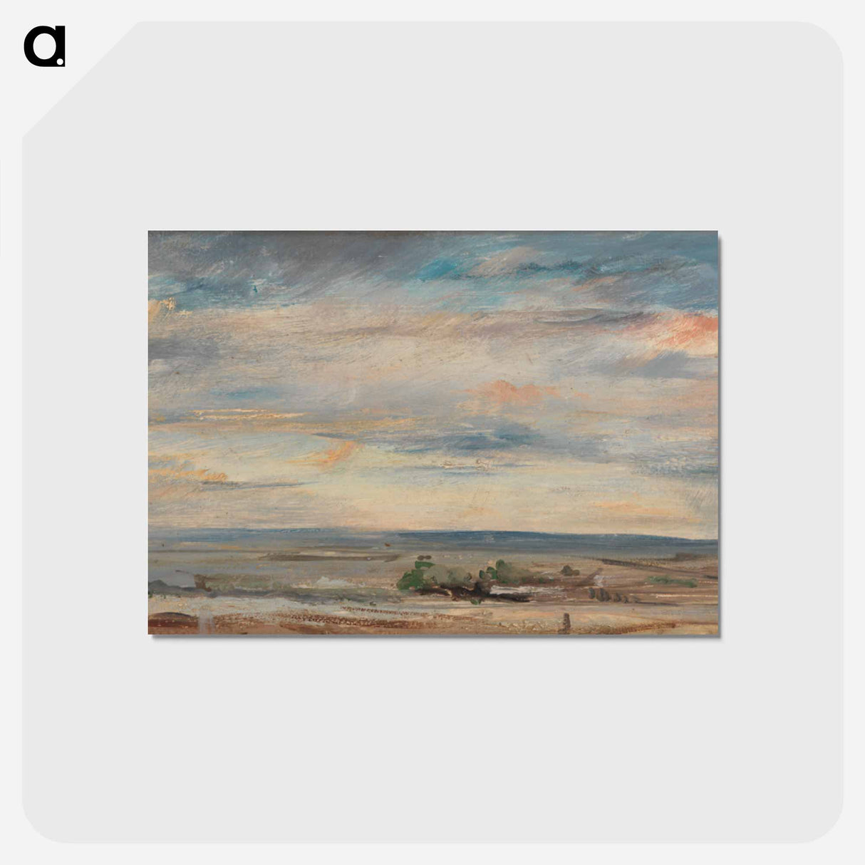 アートポストカード-Cloud Study, Early Morning, Looking East from Hampstead
- ジョン コンスタブル Postcard.
