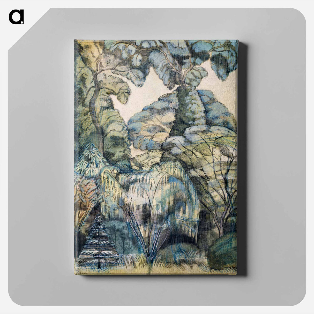 アートパネル-Trees in Bird Garden - ポール ナッシュ Canvas.