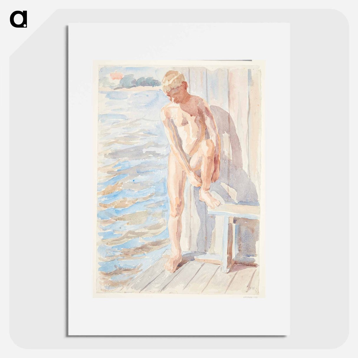 アートポスター-Boy after the bath
- ピーター ハンセン Poster.