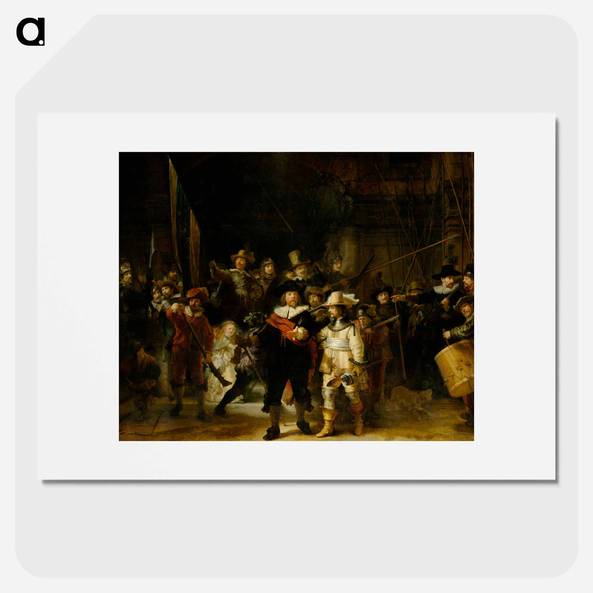 The Nightwatch - レンブラント ファン レイン Poster.