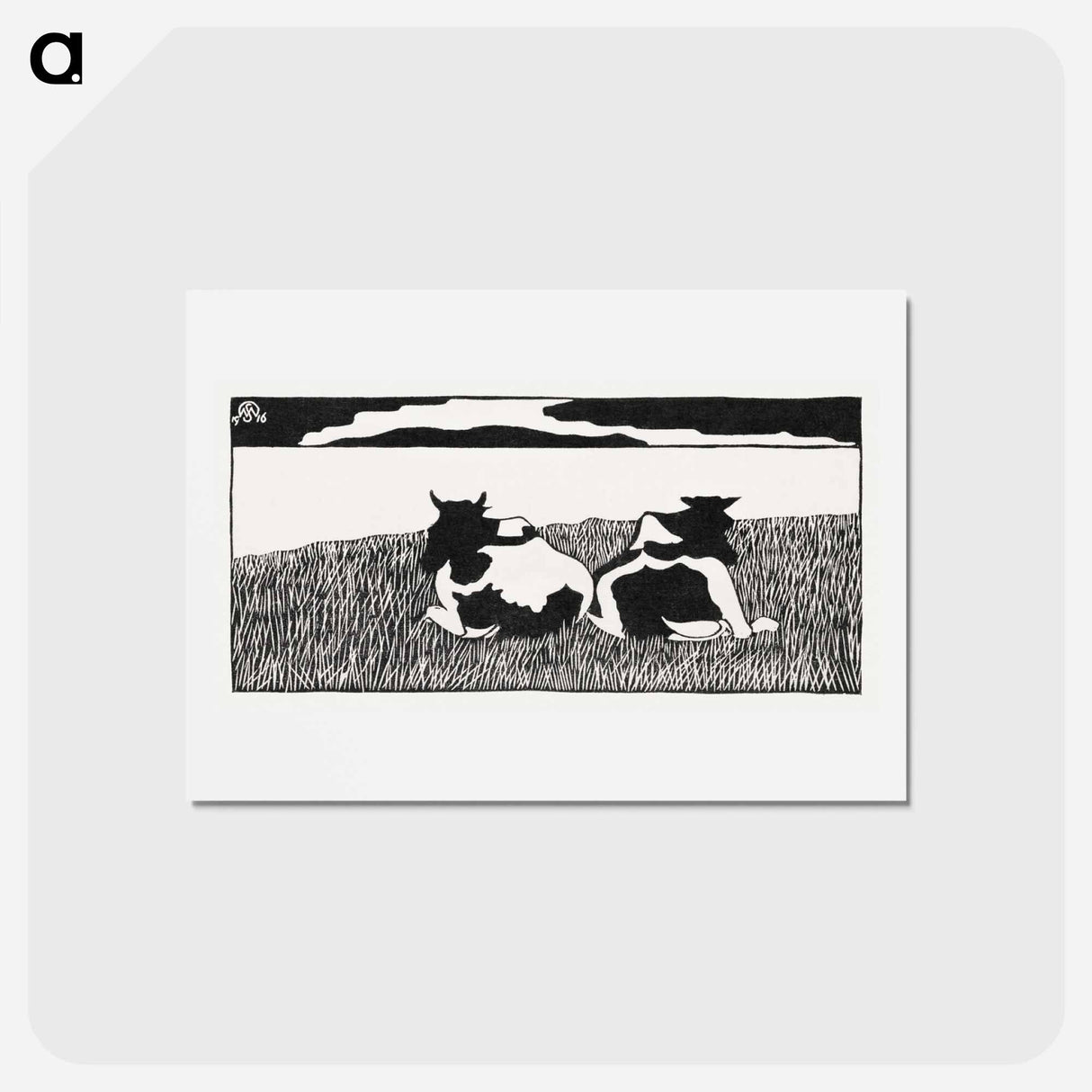 Cows
- サミュエル ジェスルン Postcard.