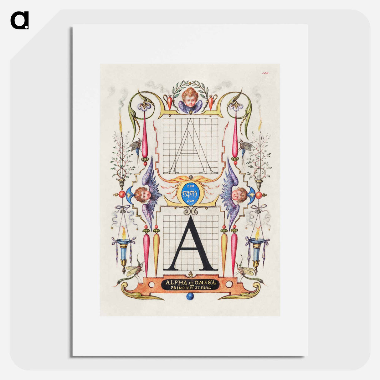 アートポスター-Guide for Constructing the Letter A
- 書道のお手本 Poster.