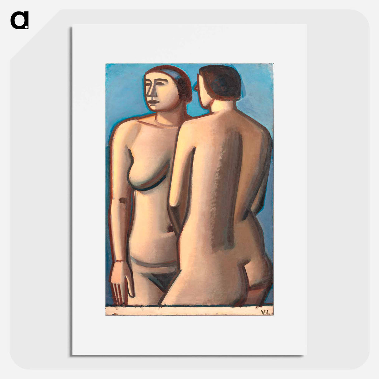 Two Female Nudes - Wilhelm Lundström Poster.
