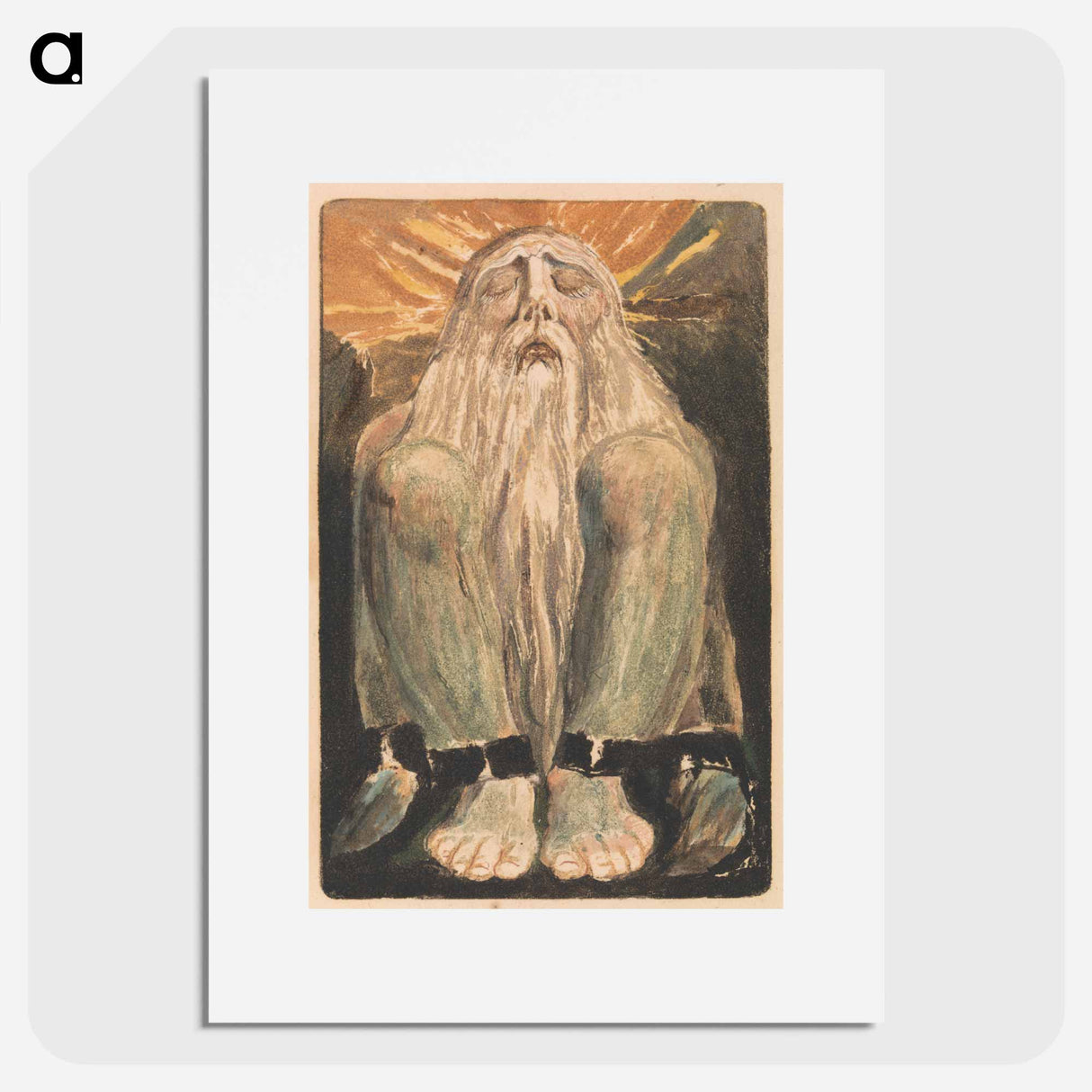 The First Book of Urizen, Plate 12 - William Blake Poster.