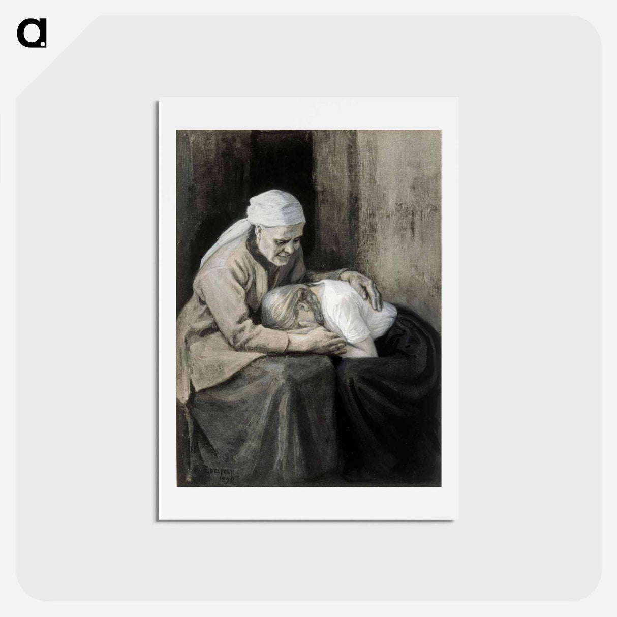 Mitäpä itket, huoli pois - アルバート エーデルフェルト Postcard.