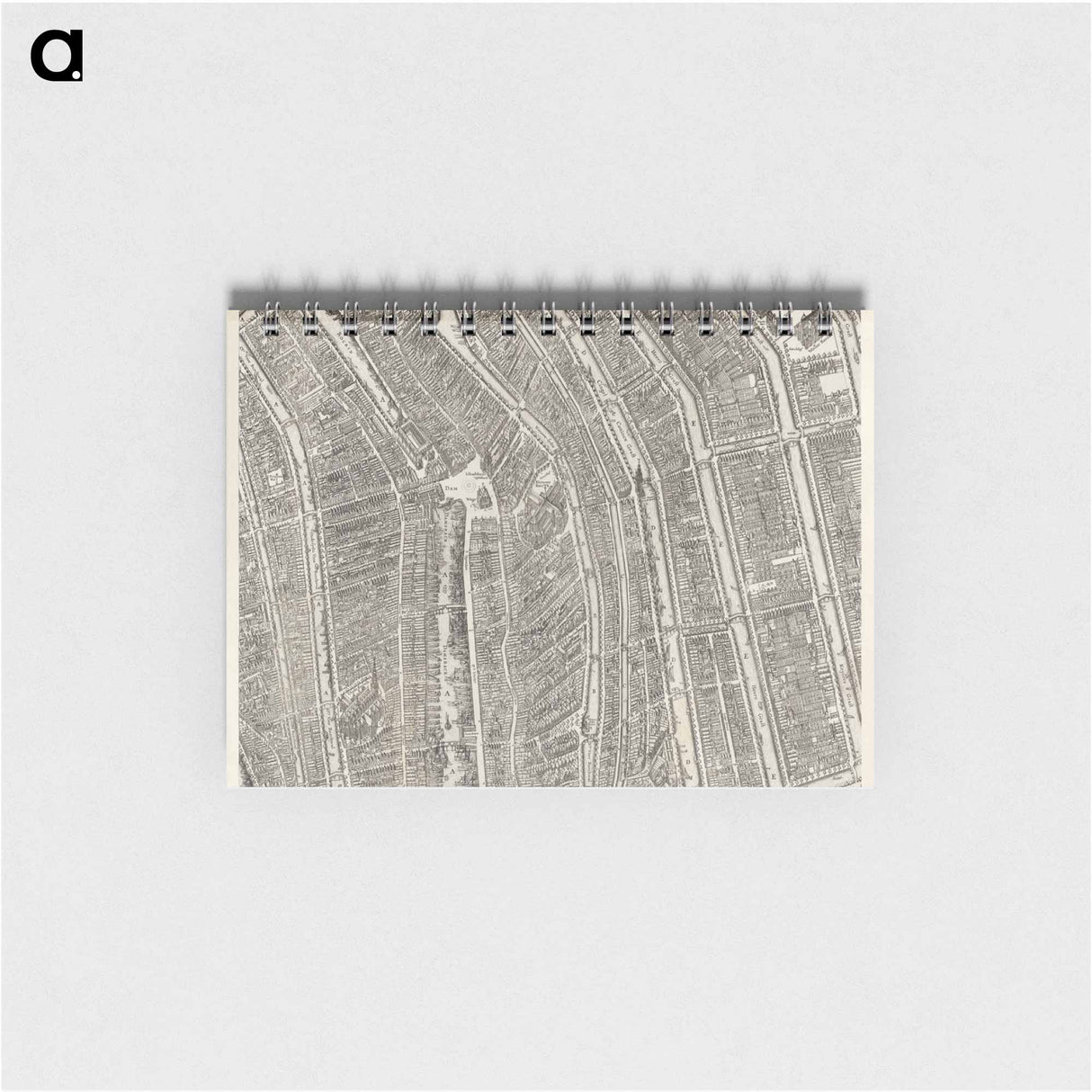 Plattegrond van Amsterdam (middenblad) - アンティーク地図 Memo.