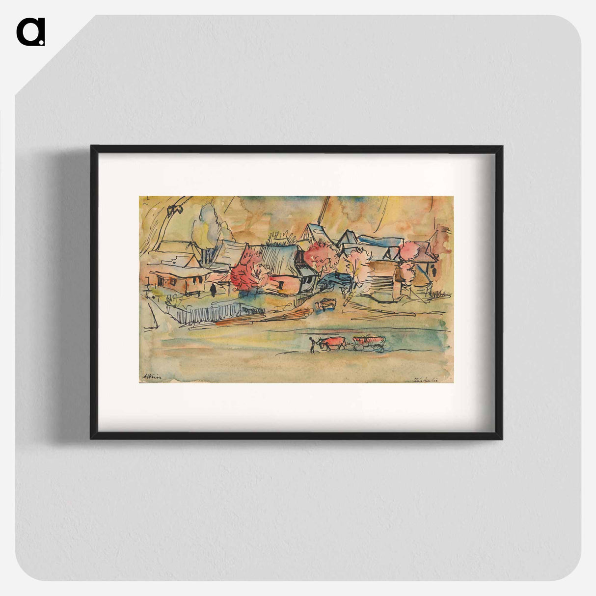 The mountain range - アーノルド ピーター ワイズ クビンチャン Poster.