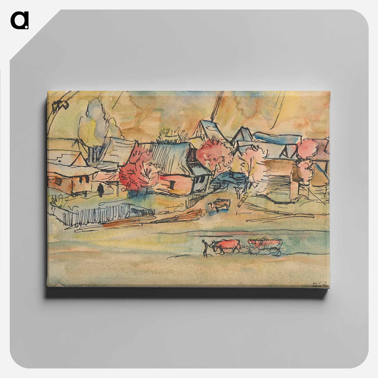 The mountain range - アーノルド ピーター ワイズ クビンチャン Canvas.