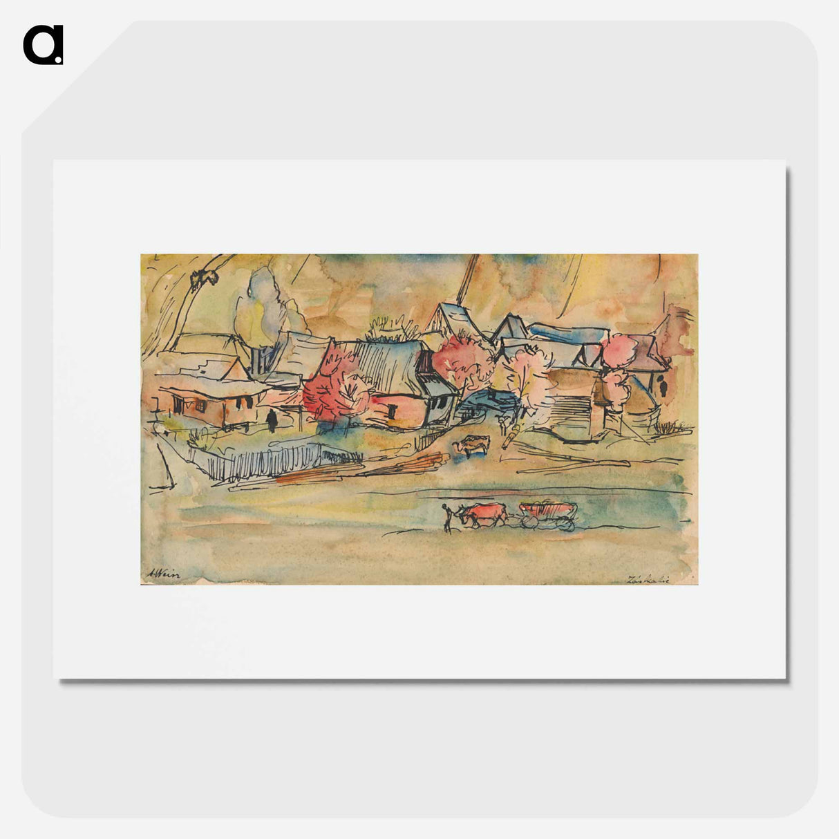 The mountain range - アーノルド ピーター ワイズ クビンチャン Poster.