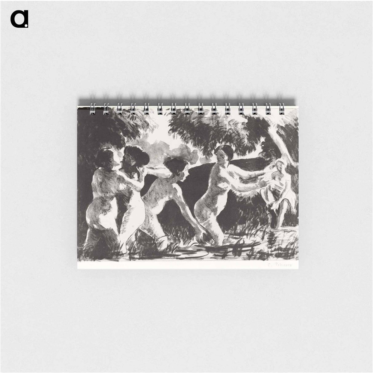 Bathers Wrestling - カミーユ ピサロ Memo.