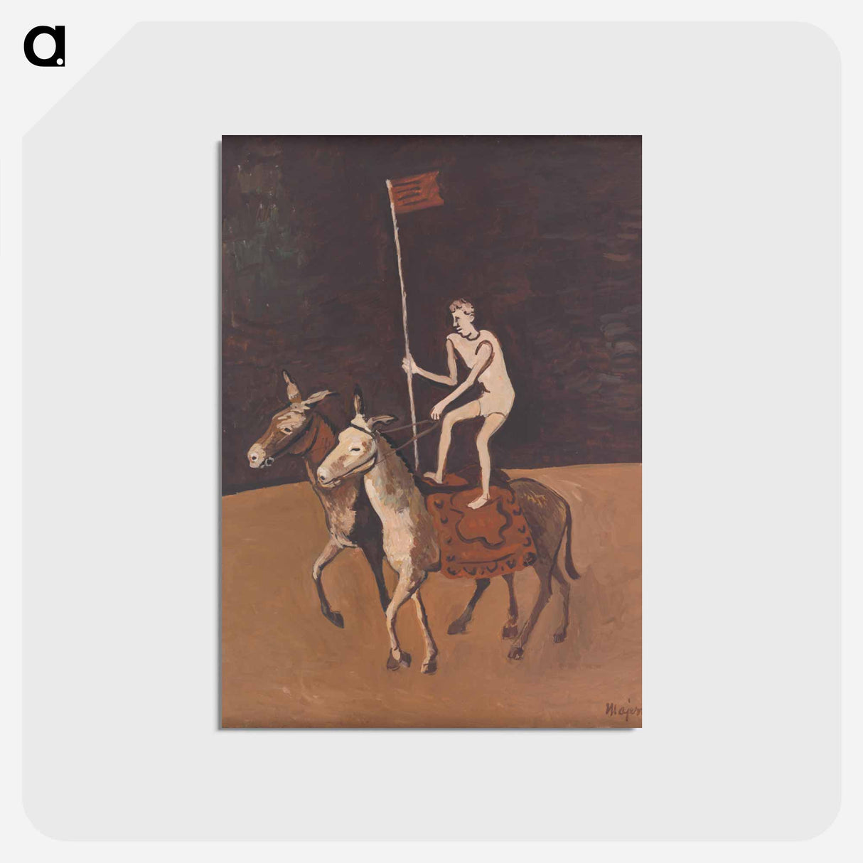 アートポストカード-Circus Performer on Horses
- シプリアン マジェルニク Postcard.