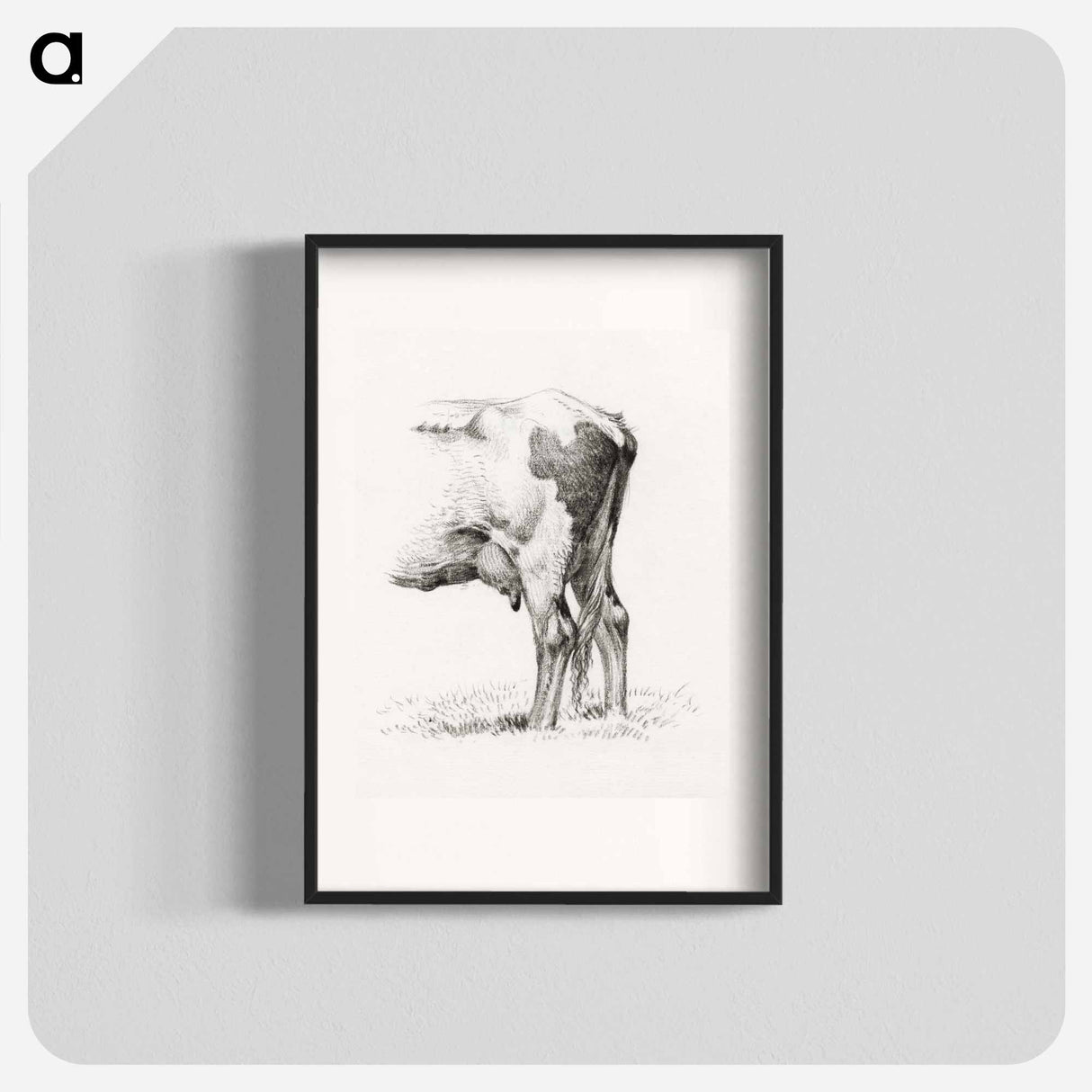 Back legs of a cow - ジャン ベルナール Poster.