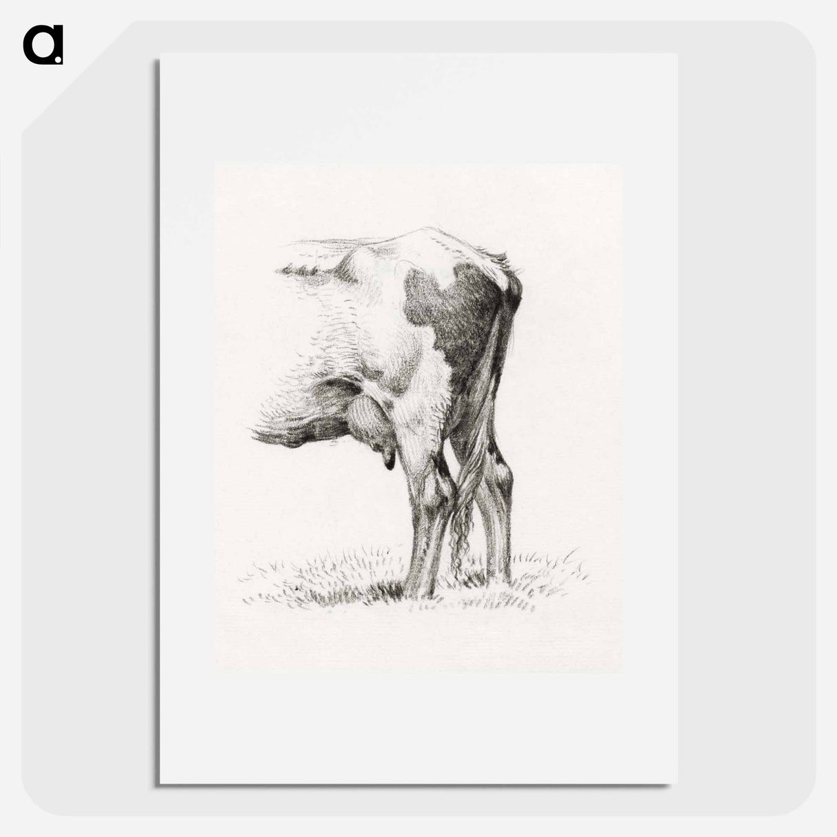 Back legs of a cow - ジャン ベルナール Poster.