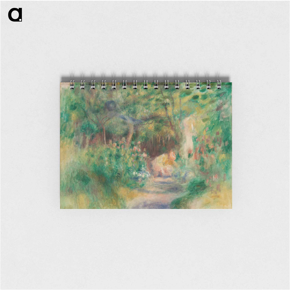 Landscape with Woman Gardening - ピエール オーギュスト ルノワール Memo.