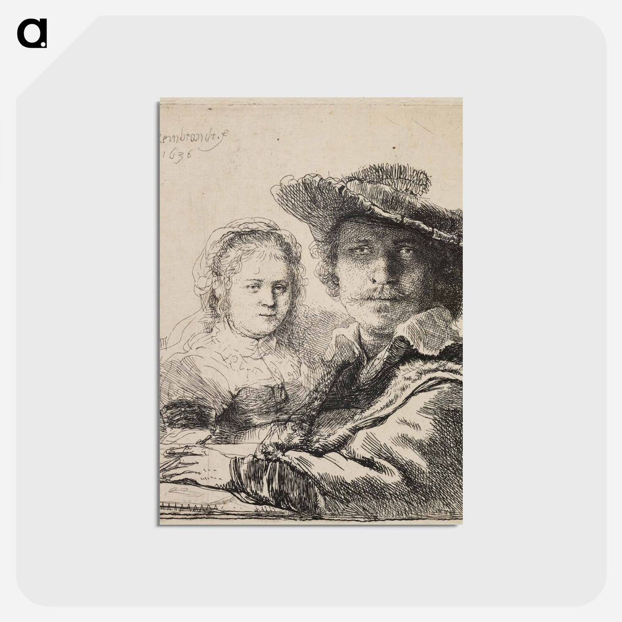 アートポストカード-Rembrandt - レンブラント ファン レイン Postcard.