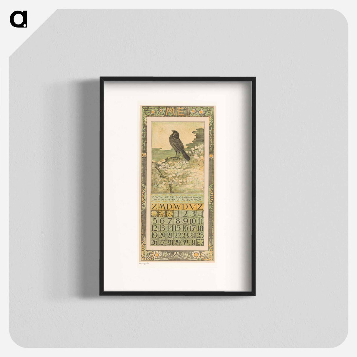 My Calendar Girlfriend - Theo Van Hoytema Poster.