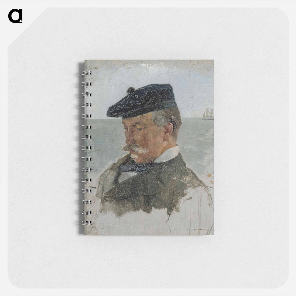 Portrait sketch of adolf von becker the painter - アルバート エーデルフェルト Memo.