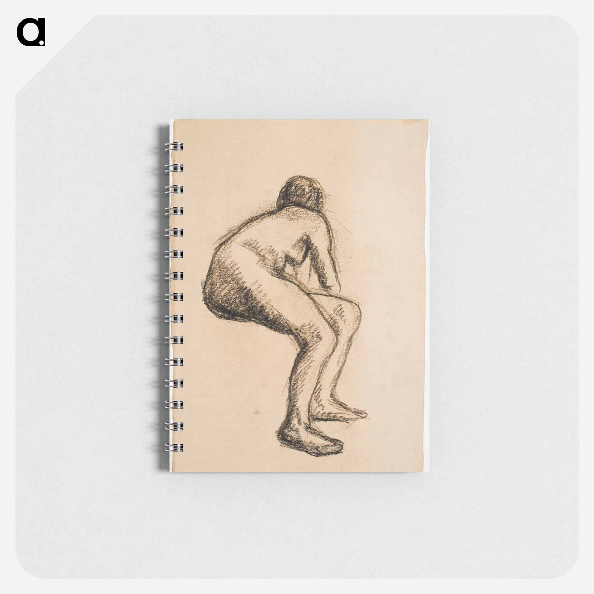 Malliharjoitelma, istuva nainen - アルフレッド ウィリアム フィンチ Memo.