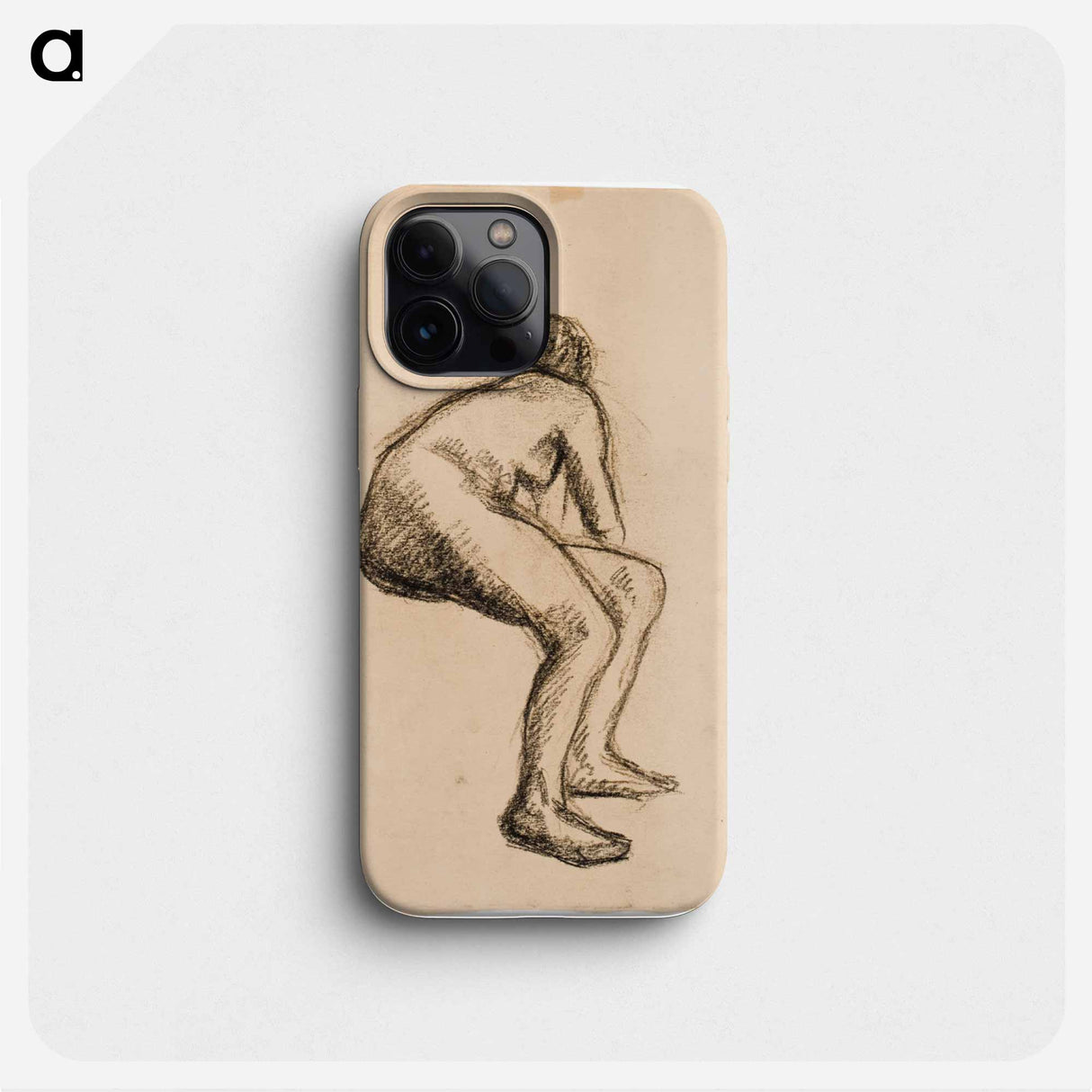 Malliharjoitelma, istuva nainen - アルフレッド ウィリアム フィンチ Phone Case.