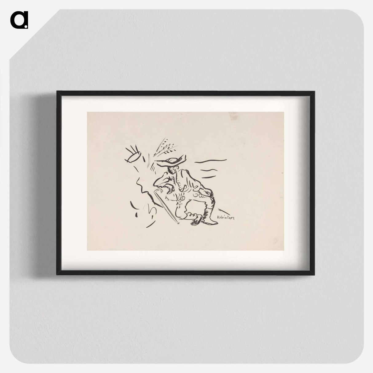 Sitting man - アーノルド ピーター ワイズ クビンチャン Poster.