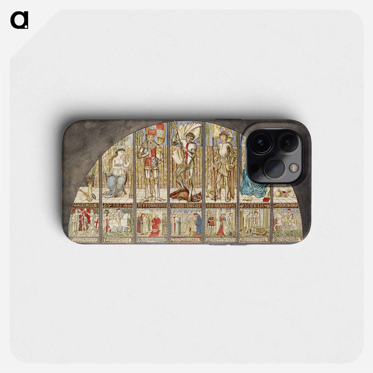 Wars of the Roses - Edward IV, Henry VI, St George with Allegory - エドワード バーン ジョーンズ Phone Case.