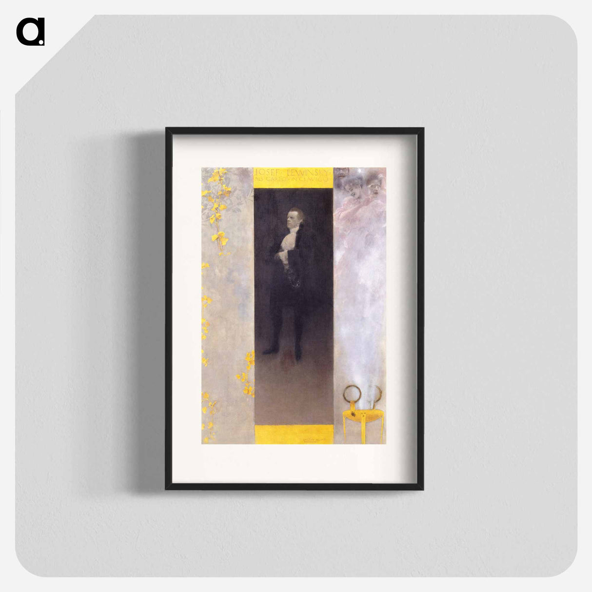 The Hofschauspieler Josef Lewinsky as Carlos in Clavigo - Gustav Klimt Poster.