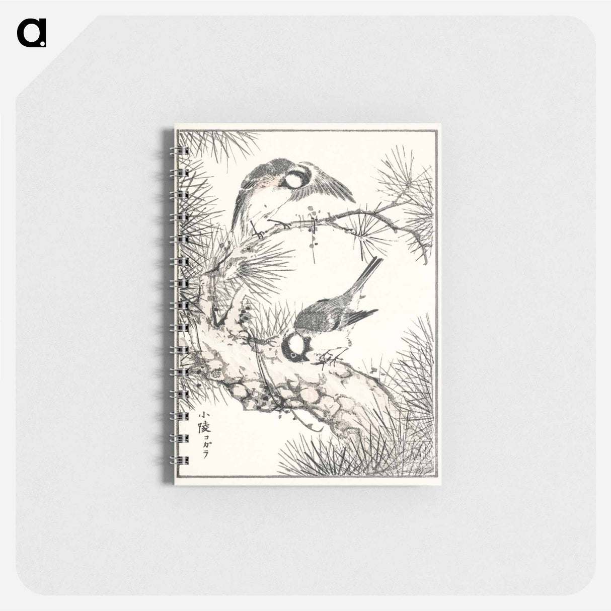 アートメモ帳-Japanese Willow Tit and Pine Tree
- 鳥類図鑑 Memo.