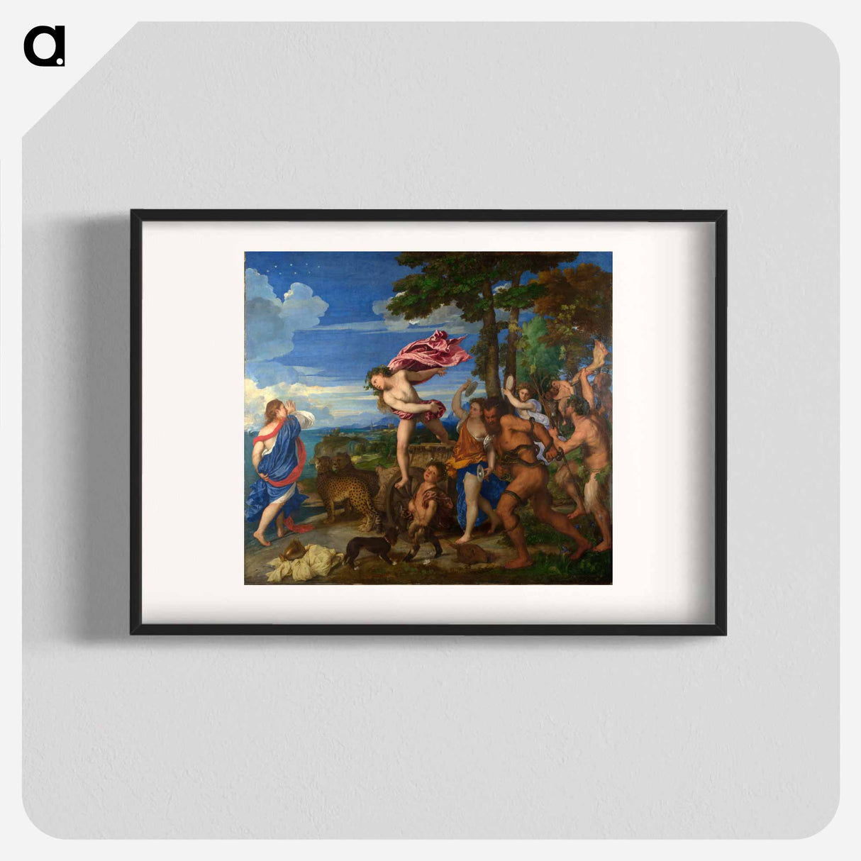 アートポスター-Bacchus and Ariadne - ティツィアーノ ヴェチェッリオ Poster.