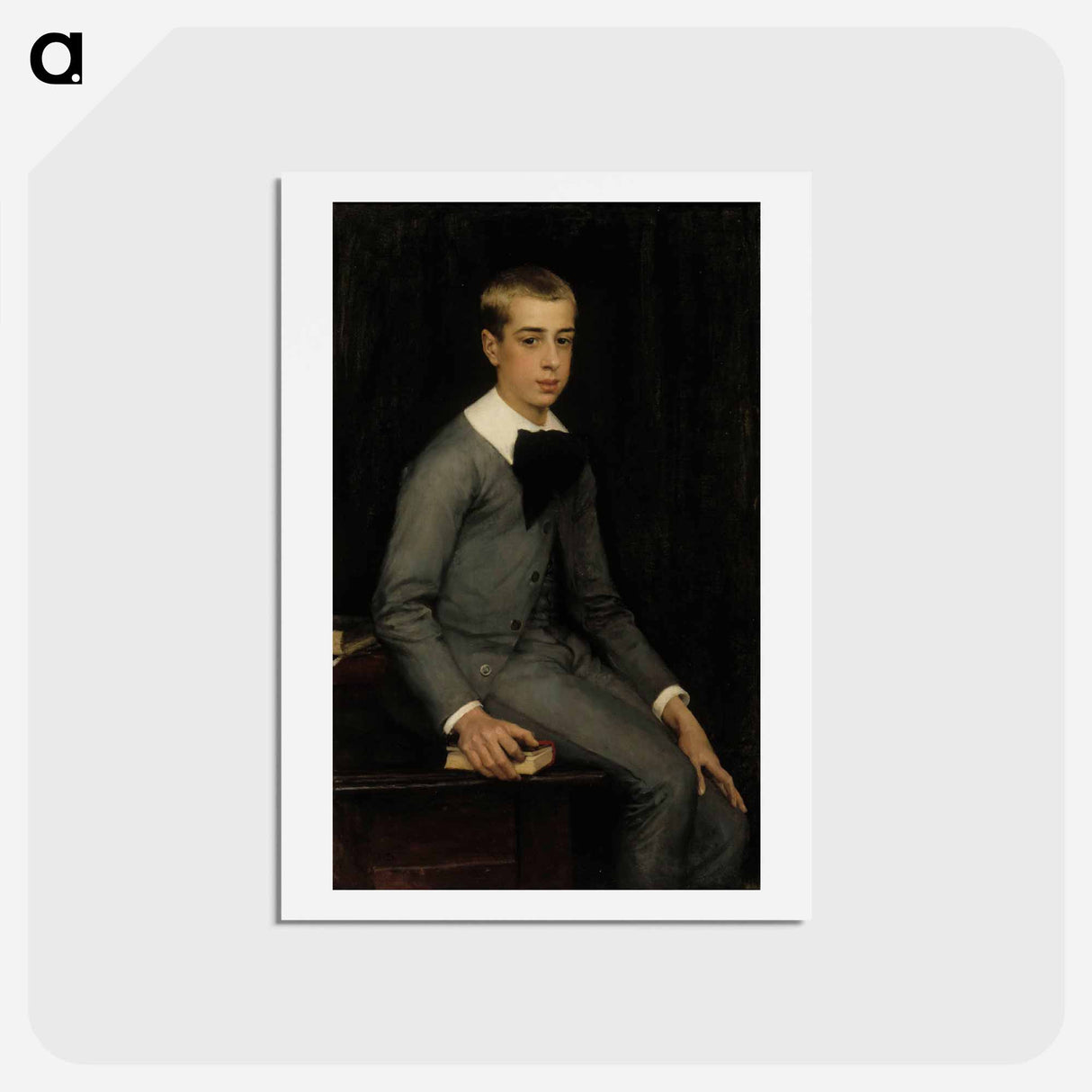 Portrait of lieutenant alexandre weissgerber de stragéwicz as a child - アルバート エーデルフェルト Postcard.