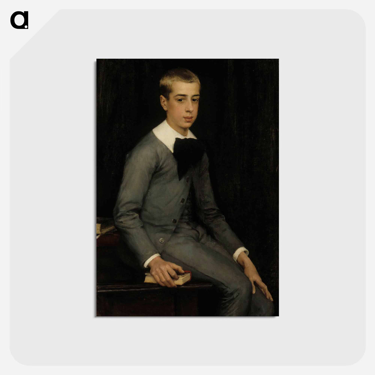 Portrait of lieutenant alexandre weissgerber de stragéwicz as a child - アルバート エーデルフェルト Postcard.