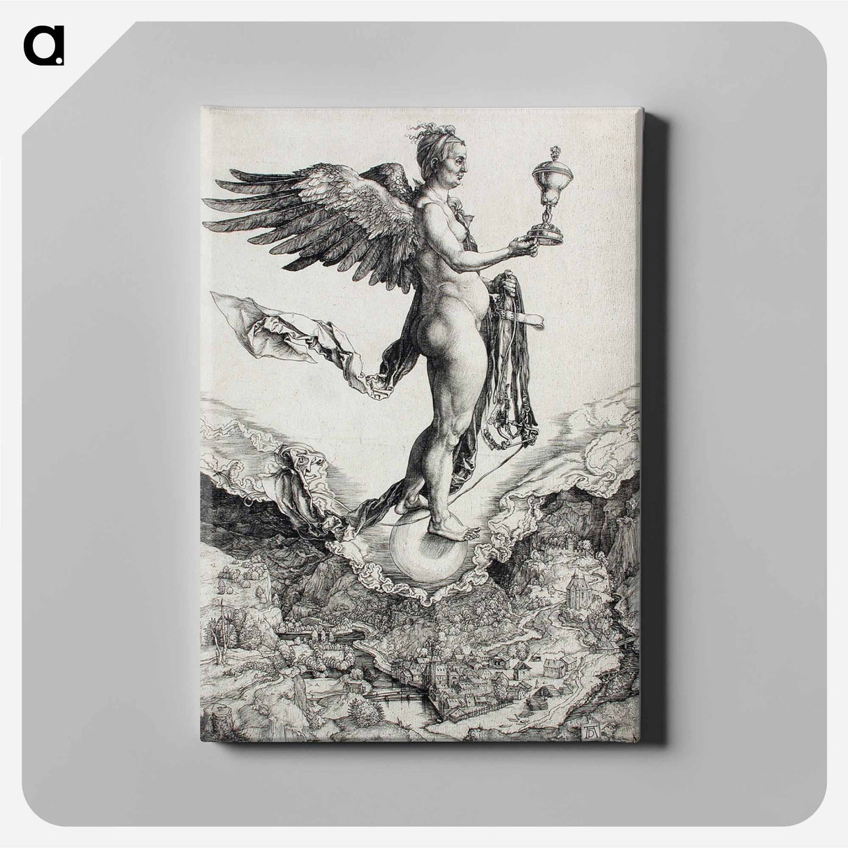 Nemesis (The Great Fortune) - アルブレヒト デューラー Canvas.