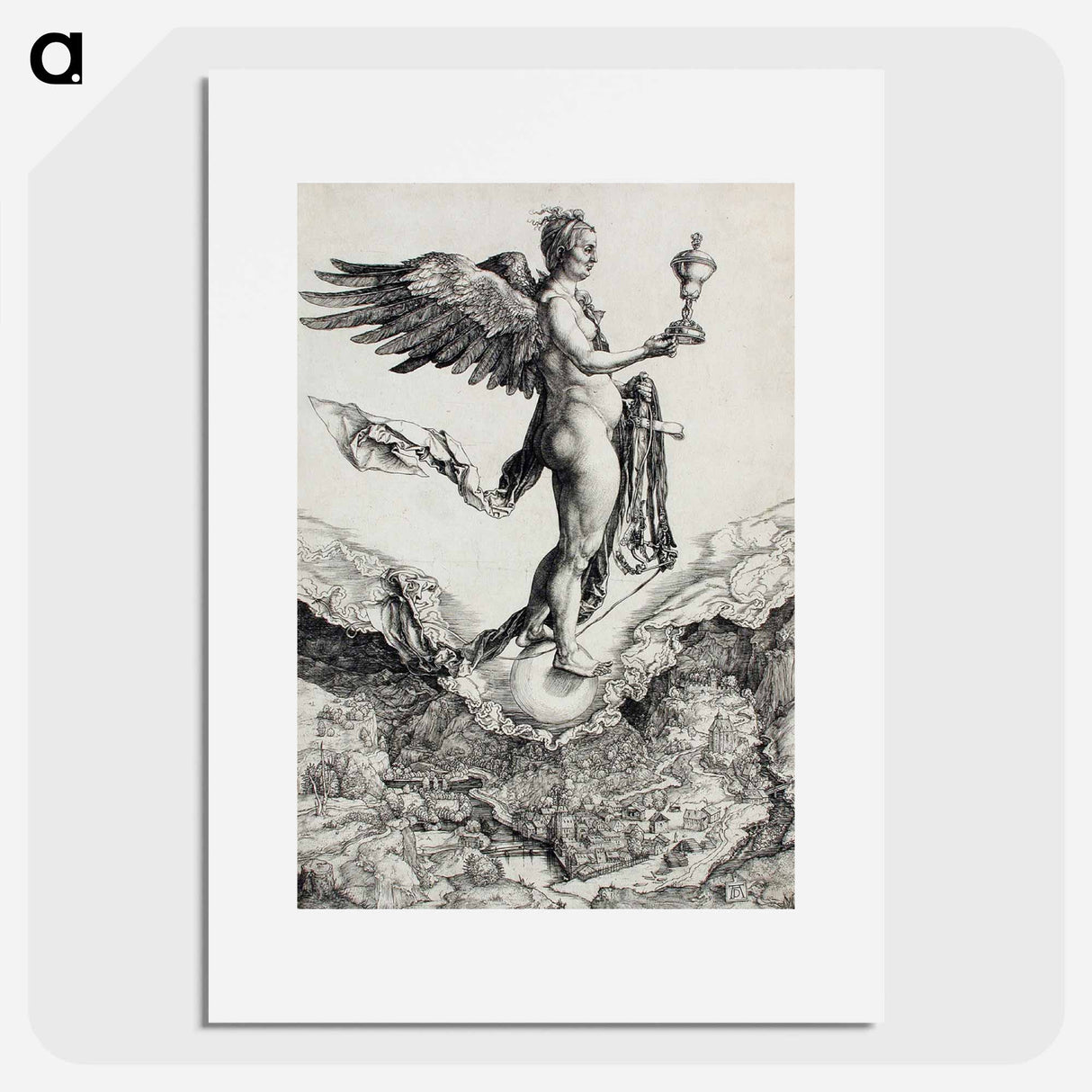 Nemesis (The Great Fortune) - アルブレヒト デューラー Poster.