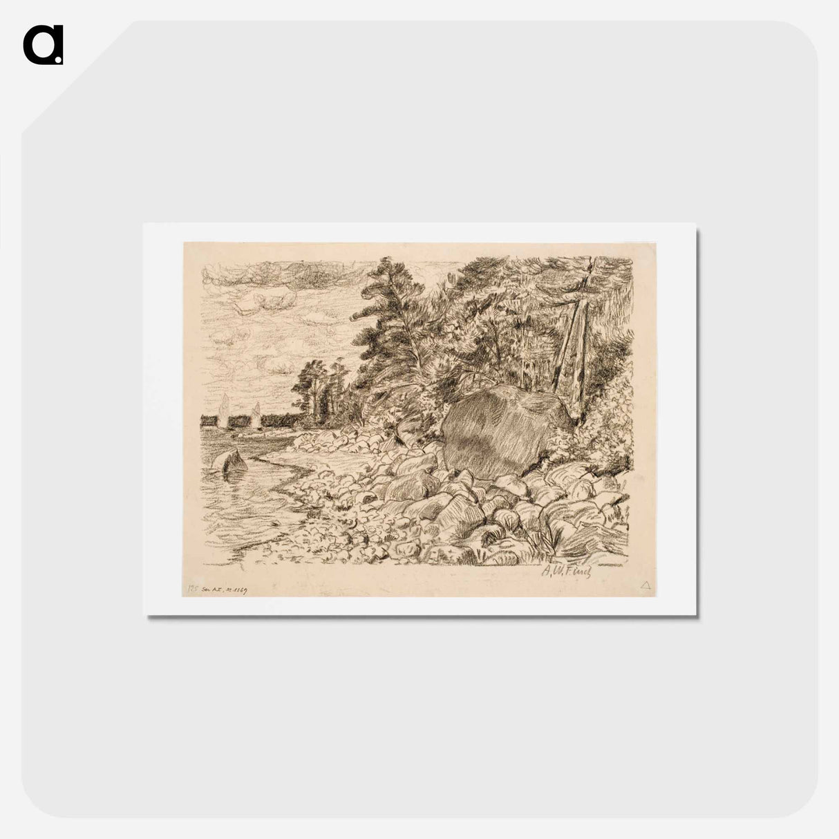 Porvoon saaristosta - アルフレッド ウィリアム フィンチ Postcard.